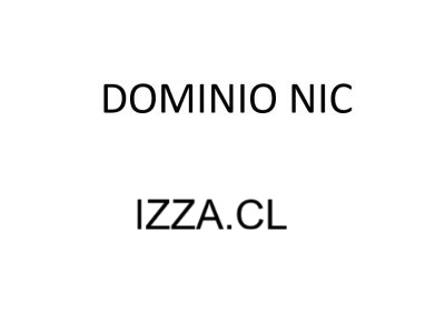 Dominio NIC IZZA.CL